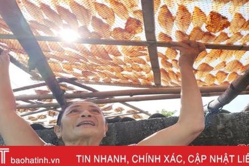 Về vùng biển đẹp Hà Tĩnh xem người dân phơi cá thờn bơn