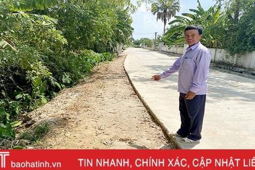 Cần điều chỉnh chính sách hỗ trợ xi măng làm đường giao thông ở Hà Tĩnh