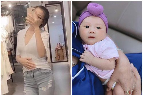 Nhật Linh khoe dáng thon gọn sau sinh 20 ngày, khéo lấy tay che đi bụng bà đẻ