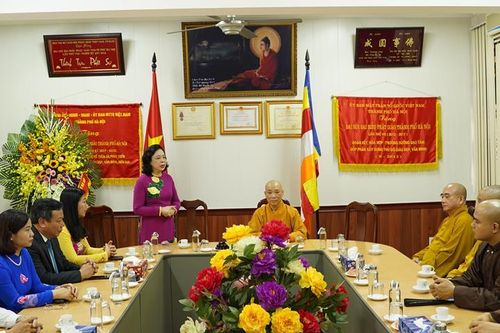 Lãnh đạo ban ngành T.Ư, địa phương chúc mừng Vu lan