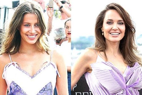 Nicole Poturalski bị so sánh với Angelina Jolie