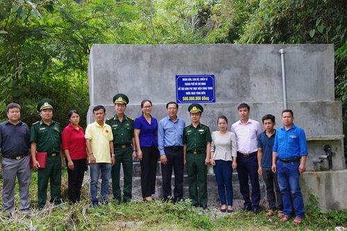 Bàn giao công trình 'Nước ngọt vùng biên' tại xã biên giới tỉnh Cao Bằng