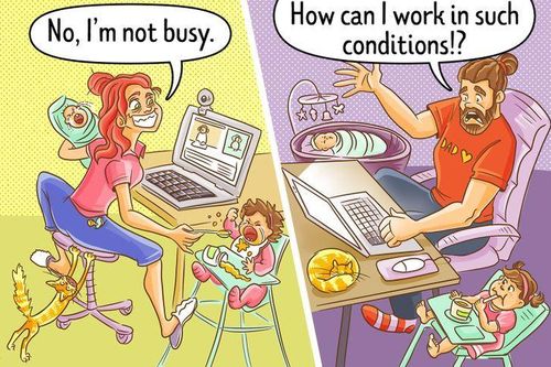 12 bức hình cho thấy sự khác biệt trong cách dạy con của bố và mẹ