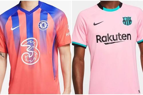 Áo đấu phụ của Chelsea và Barca bị chê hết lời