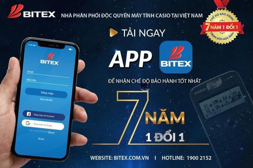 Bảo hành máy tính Casio dễ dàng hơn với app BITEX