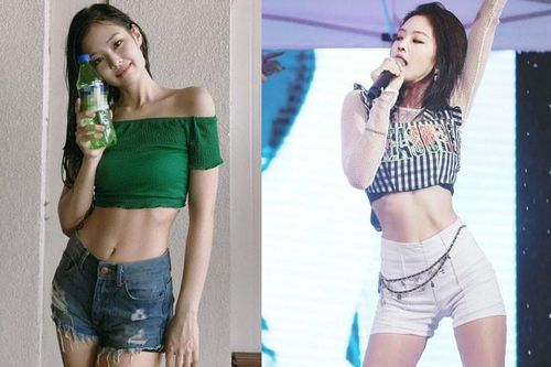 Dân mạng phát sốt với vòng eo 'nằm gọn trong lòng bàn tay' của Jennie (Black Pink)