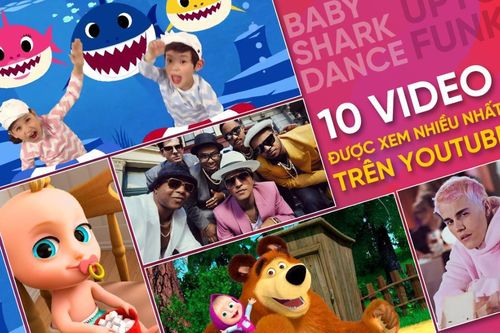 10 video được xem nhiều nhất trên YouTube: Baby Shark 'cầm trùm', có 1 sao Hàn lọt top