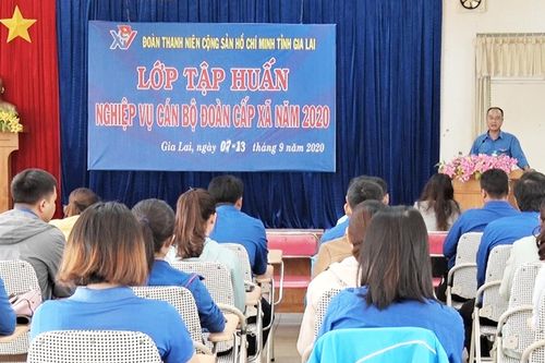 Gia Lai: Tập huấn nghiệp vụ cho 78 cán bộ Đoàn cấp xã