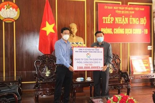 Mặt trận Quảng Nam tiếp nhận ủng hộ phòng, chống dịch Covid-19