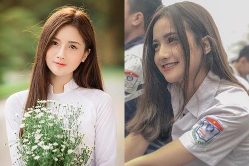 Nữ sinh Hà Nam diện áo dài trắng tinh khôi 'gieo thương nhớ'