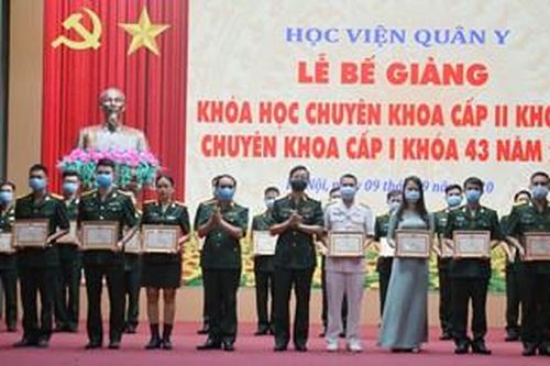 Học viện Quân y trao bằng tốt nghiệp cho 171 học viên đào tạo chuyên khoa 1, chuyên khoa 2