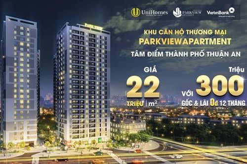 Đầu tư sinh lời với dự án căn hộ thương mại ParkView Apartment