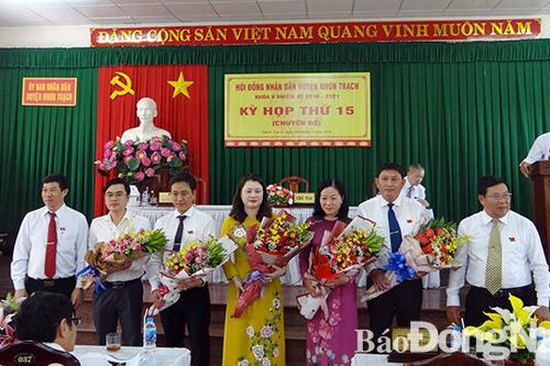 HĐND H.Nhơn Trạch bầu các chức danh lãnh đạo HĐND, UBND nhiệm kỳ 2016-2021
