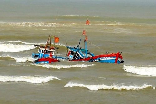 Tàu hàng đâm chìm tàu câu mực