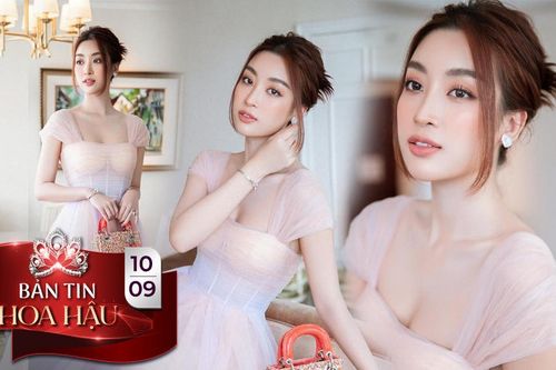 Hoa hậu Đỗ Mỹ Linh dịu dàng với váy chuyển sắc, nét đẹp mong manh chuẩn 'nàng thơ'