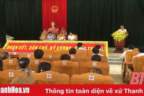 Thị xã Nghi Sơn đối thoại với các gia đình ảnh hưởng bởi dự án đường vào nhà máy xi măng Đại Dương