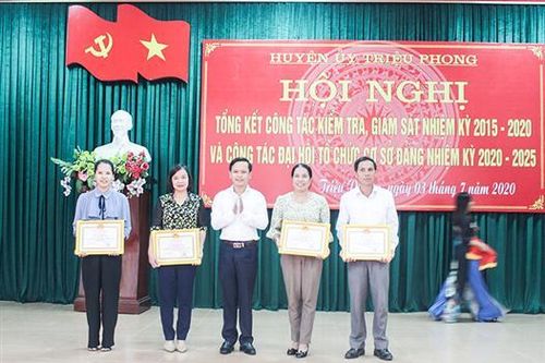 Triệu Phong chú trọng công tác kiểm tra, giám sát của Đảng