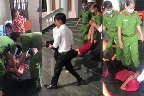 Bị cáo đến tòa gây rối, uống thuốc xin được hoãn thi hành án