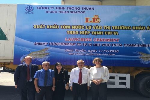 Xuất khẩu lô tôm đầu tiên sang thị trường EU theo Hiệp định EVFTA