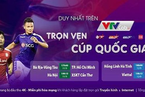 Vòng tứ kết Cúp quốc gia trở lại từ 11/9