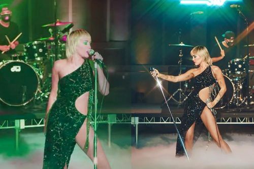 Miley Cyrus khoe dáng nuột nà, đẹp đến choáng ngợp khi mặc đầm Công Trí