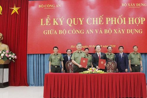 Bộ Xây dựng và Bộ Công an ký kết quy chế phối hợp