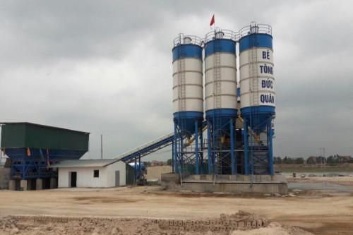 Trạm trộn bê tông gây ô nhiễm môi trường