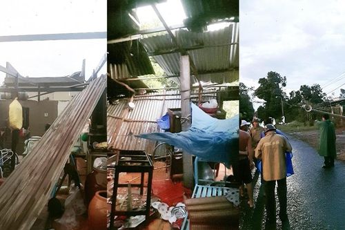 Vĩnh Long: Giông lốc khiến 80 căn nhà tốc mái và sập