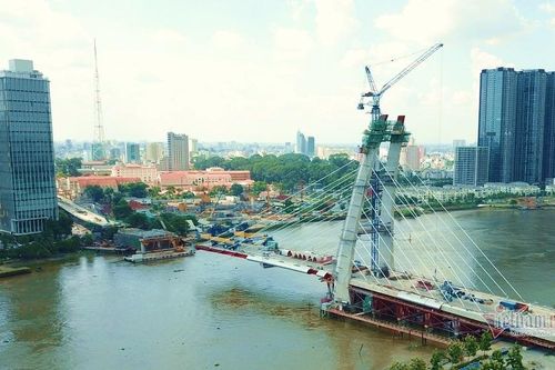 Cầu nghìn tỷ, biểu tượng mới giữa trung tâm TP.HCM tạm dừng thi công