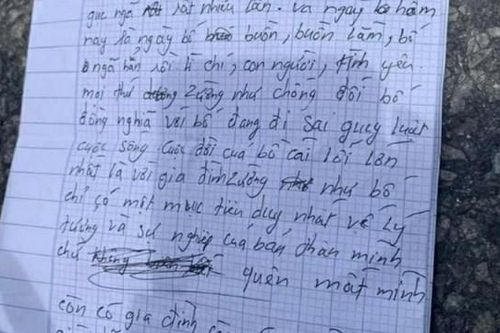 Để lại thư tuyệt mệnh, nam thanh niên nhảy sông tự tử