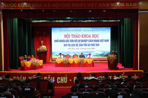 'Khởi nghĩa Bắc Sơn với sự nghiệp cách mạng Việt Nam - giá trị lịch sử, bảo tồn và phát huy'