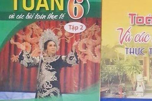Sách toán có bìa hình nghệ sĩ cải lương lại khiến dư luận 'nổi sóng'