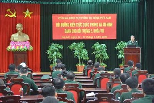 Cơ quan Tổng cục Chính trị khai mạc Lớp bồi dưỡng kiến thức quốc phòng và an ninh