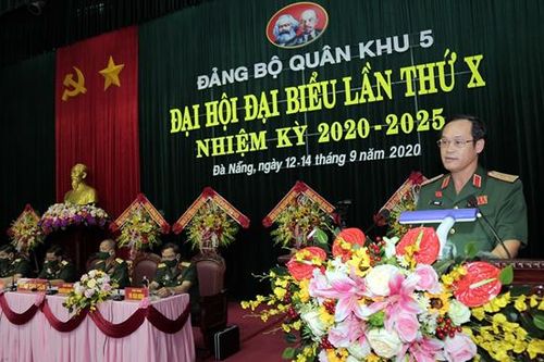 Khai mạc Đại hội đại biểu Đảng bộ Quân khu 5 lần thứ X