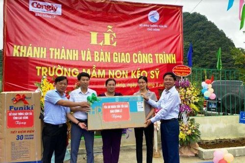 Báo Công lý phối hợp khởi công xây dựng trường Mầm non Khuổi Giào
