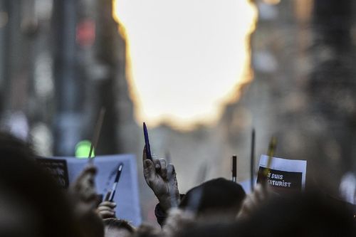 Biểu tình ở Thổ Nhĩ Kỳ phản đối tòa soạn báo Charlie Hebdo