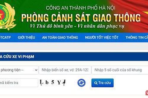 Công an Hà Nội hỗ trợ tra cứu online phương tiện vi phạm giao thông