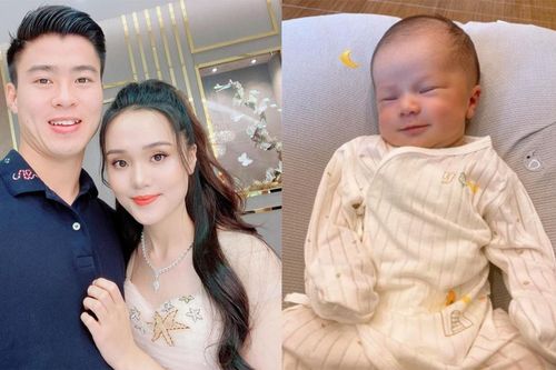 Tiết lộ hình ảnh lễ đầy tháng và tên thật của bé Ú con trai cầu thủ Duy Mạnh