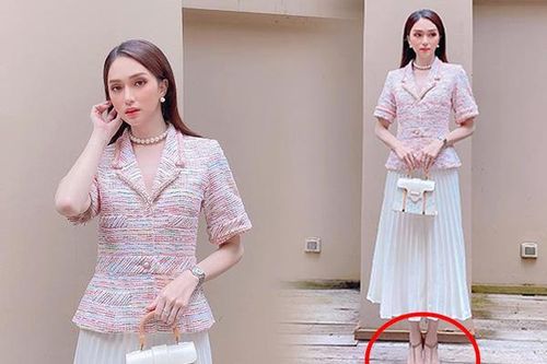 Sau cú chốt nhớ đời, Hương Giang vẫn không ngán cao gót mà xỏ tiếp đôi 'cà kheo' chông chênh
