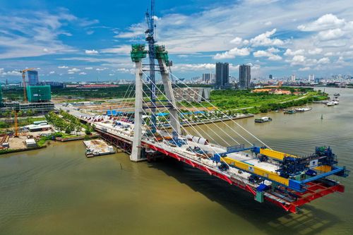 Hiện trạng cầu Thủ Thiêm 2 khi dừng thi công