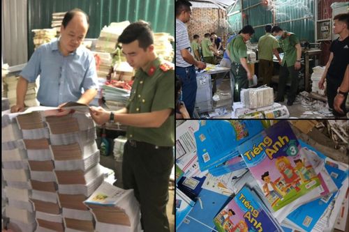 Hà Nội: 'Đột kích' cơ sở gia công, thu giữ hàng tấn sách lậu ở Tây Mỗ