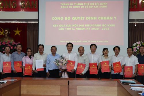 Đồng chí Hoàng Hải làm Bí thư Đảng ủy Khối cơ sở Bộ Xây dựng