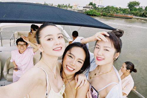 Hội chị em Vũ Thảo My – Phương Ly – Thiều Bảo Trang tự tin khoe dáng nuột nà trong cùng khung hình
