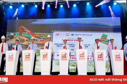Lễ khởi động xây dựng nhà máy điện mặt trời Sao Mai giai đoạn 2