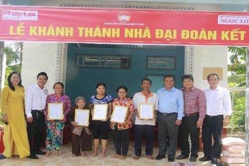 Báo PLVN phối hợp UBMTTQ TP Cần Thơ trao 5 căn nhà đại đoàn kết cho hộ nghèo