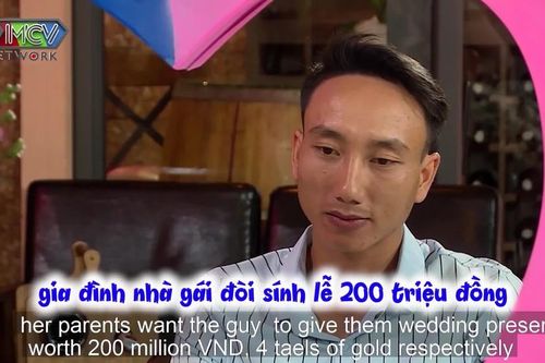 Bất ngờ với màn ứng xử của chàng trai khi nhà gái thách cưới 200 triệu đồng ở show hẹn hò
