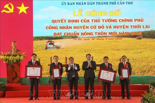 Cần Thơ hoàn thành xây dựng nông thôn mới