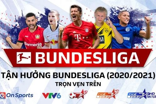 Thưởng thức Bundesliga mùa giải 2020/2021 trên sóng của VTV, VTC và VTVCab