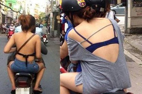 'Nóng mắt' những kiểu mặc hở hang phản cảm của chị em khi ra phố