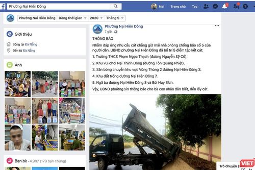 Chính quyền phường nhận 'mưa tim' vì mua cát cho dân chống bão số 5